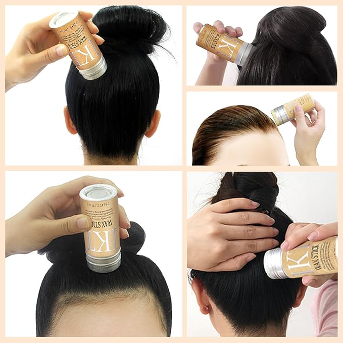 Wax Styling Stick for Non-Greasy Hair Pomade with Strong Hold, Floral Scent - For Hair - 3 PCS