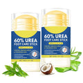 60% Urea Cracked Foot Heel Sticks - 2PCS Foot Balm Cream for Dry Cracked Feet with ALoe Vera Moisturizing Stick - Soften Feet Calluses Rough Skin Elbows Knees Hands - Foot Moisturizer Lotion for Women