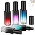 Segbeauty 0.34oz Travel Perfume Bottle Refillable, 5pcs Perfume Glass Spray Bottles, 10ml Mini Travel Atomizer Sprayer, Empty Press Pump Bottles, Cologne Atomizers with Clear Transfer Tool Set