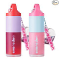 Evereden Kids Tinted Non Toxic Lip Gloss Kit: Ruby Red & Sakura Pink - Non Toxic Makeup Kit for Girls - Vegan Makeup for Kids - Hydrating Lip Gloss with Sunflower, Avocado & Grapeseed Oils | Non Toxic, Vegan
