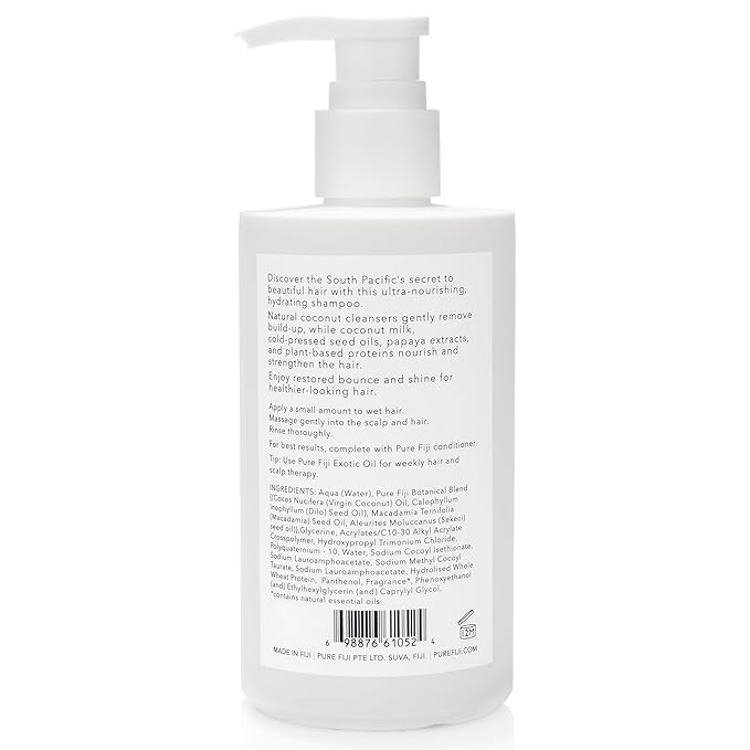 PURE FIJI Coconut Milk Shampoo, Mango (9.47 Fl. Oz /280ml)