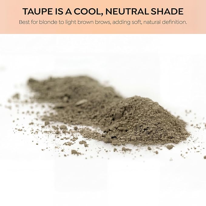 Natural Eyebrow Powder Kit Mica Brow Powder Makeup Kit with Professional Angled Brush 10 Natural Shades No Parabens or Chemicals Eyebrow Shaper Kit