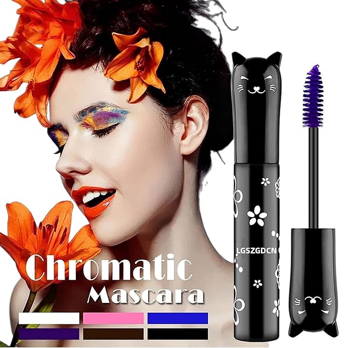 Purple Lashes Extensions mascara Eyes Makeup eyelash serum coloured Mascara Waterproof Fast Dry Eyelashes Curling Lengthening Party Stage Use