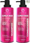 Curly Shampoo and Conditioner Set - Sulfate Free Moisturizing Formula - Deep Treatment for Curly and Permed Hair Women and Men - 14 Fl Oz (Set of 2)