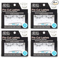 Ardell Pre-Cut False Lashes 901 with Free Duo Adhesive, 4 Packs