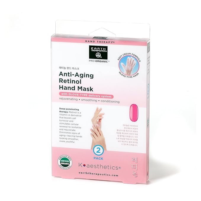 Earth Therapeutics Retinol Hand Mask 2 Pack