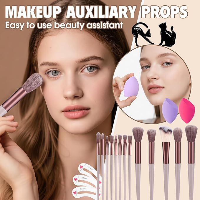 Makeup Kit for Women Full Kit Include Foundation Eyeshadow Palette Makeup Brushes Makeup Sets for Teens Girls, All In One Makeup Gift Set for Women and Beginner, Mothers Day Gifts, Graduation Gifts