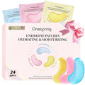 Onespring Eye Masks (24 Pairs) - Mothers Day Gift for Mom - Caffeine, 24K Gold and Retinol Under Eye Patches for Puffy Eyes, Dark Circles & Fine Lines, Bachelorette Party Favors, Bridesmaid Gift