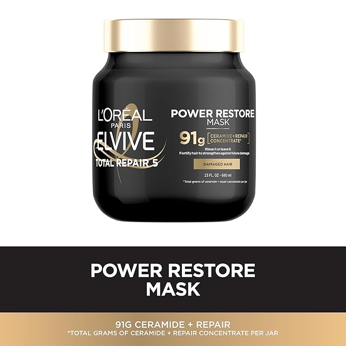 L'Oreal Paris Elvive TR5 Power Restore Multi Use Treatment (Packaging May Vary),(Pack of 6)