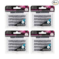 Ardell Individual Lashes False Eyelashes Double Up Soft Touch - Long, Black, DIY Lash Clusters, Reusable Eyelash Extensions, 4 Pack