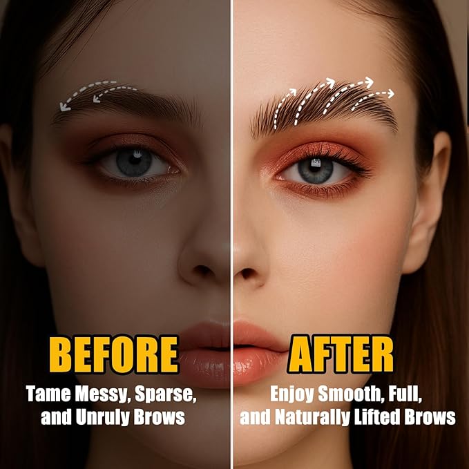 Brow Lamination Kit – DIY Eyebrow Lamination Kit for Salon-Quality Results at Home, Instant Brow Lift for Fuller, Thicker, More Beautiful Brows, Easy to Use for Professionals & Beginners