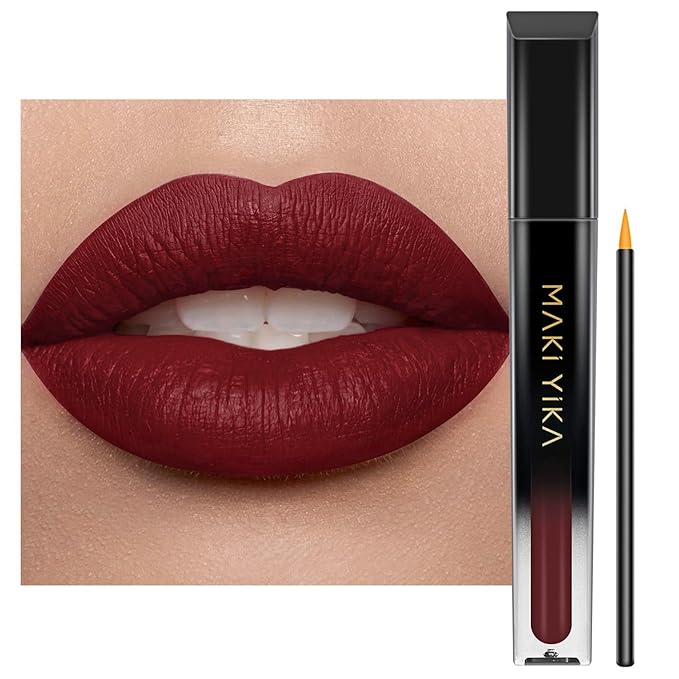 MAKI YIKA Dark Brown Lipstick for Women Color Stay Long Lasting Lipsticks No Smudge Matte Liquid Lipstick Transferproof Cruelty-Free Lip Color for Mother's Day, ChocolateDelight