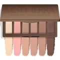 6 Colors Matte Eyeshadow Palette, Neutral Nude Eye Shadows with Mirror, Mini Travel Size Blendable Powder Shades, Highly Pigmented Long Lasting Makeup Palette for Daily Use
