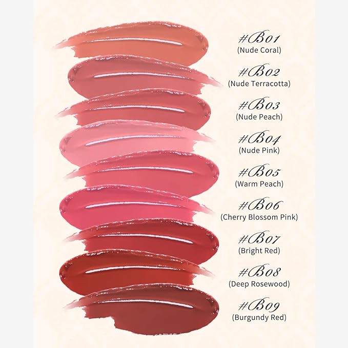 Flower Knows Swan Ballet Shine Lipstick,Hydrating Solid Lip Gloss,Moisturizing Nude peachy Tinted Lip Balm-Long Lasting Lip Gloss in Balm for Girls&Women(B02 Mary Jane)