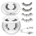 Higu clace Magnetic-Eyelashes with Applicator 2 Pairs Magnetic-Lashes Natural Look Wispy Magnet Lashes Easy to Wear and Remove（DJCX-C+N）