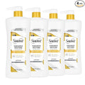 Suave Soothing Hydration Hand & Body Lotion With Aloe Vera Refreshes Dry Skin, Fast Absorbing, Intensive Moisturizing Cream For Women, Non Greasy, Allergen Free, 28 FL OZ, 4 Pack
