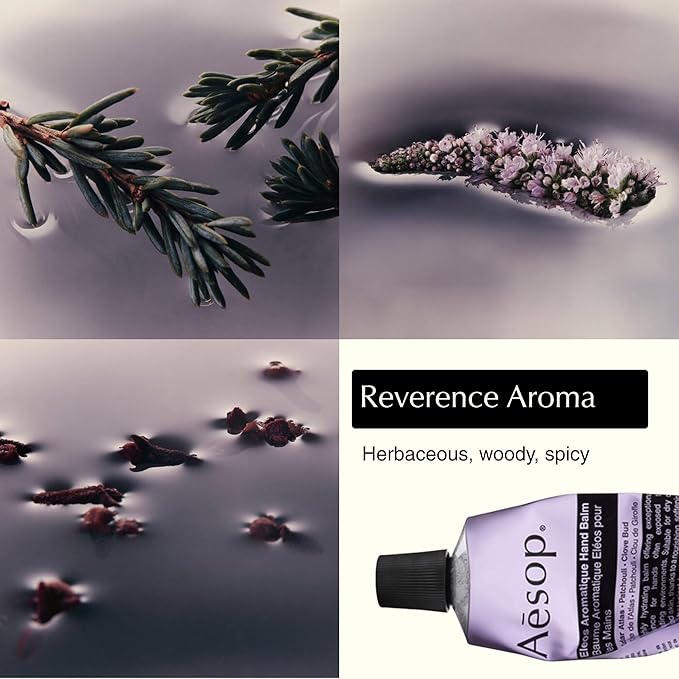 Aesop Hand Balm Set – Resurrection, Reverence & Eleos Hand Cream Trio– Deeply Nourishing Botanical Hand Care with Citrus, Woody & Herbaceous Aromas | 2.4 oz each Travel Size