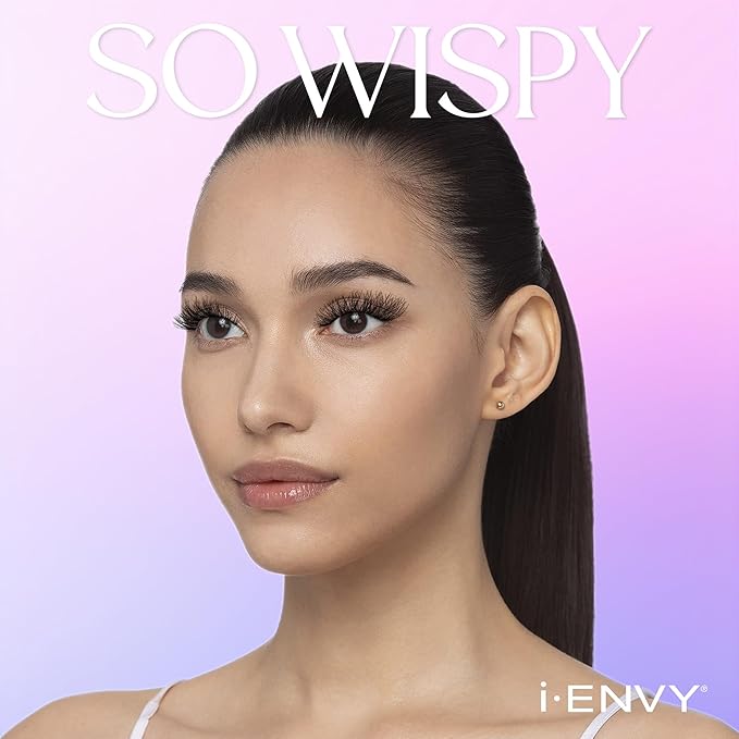 i•ENVY 15 Pairs So Wispy False Lashes (3 Pack), Premium Quality 100% Human Hair, Fluffy Feathered Eyelashes with Volume & Curl, Natural Look, Lightweight, Comfortable, Reusable for Everyday Wear