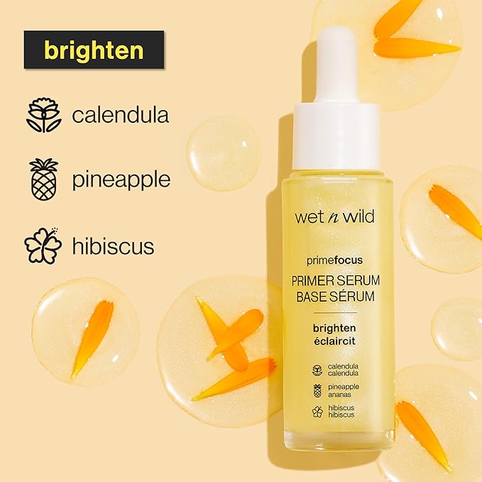 wet n wild Prime Focus Primer Serum for Face, Hydrating for Dry Skin, Makeup Primer Serum (Pack of 2)