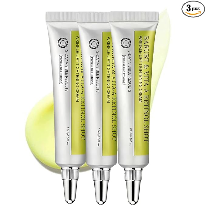 Retinol Shot Tightening Booster - Pore Minimizer, Firm Skin with Retinol & Panthenol, Facial Retinal Serum, Moisturizes Skin Smoother, Fine Lines & Wrinkles Less Noticeable, 3PCS - 0.5fl.oz.*3