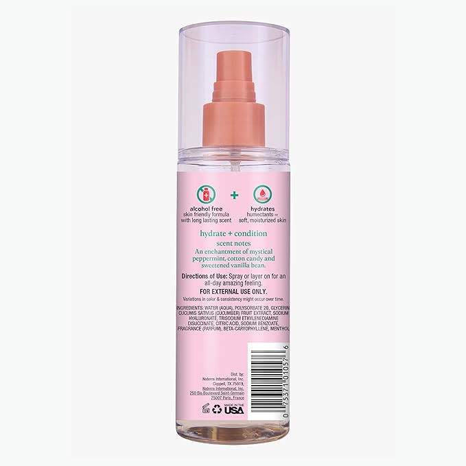 Tree Hut Merry Mint Hair & Body Mist, Spritz On for a Refreshed Feel or Layer with Your Favorite Scents, Versatile Body Spray, Limited Edition Holiday, 6 Fl Oz.