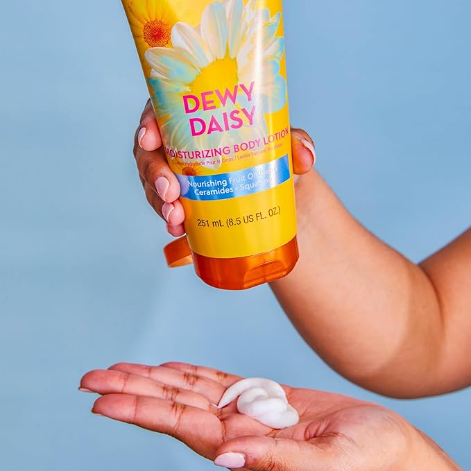 Tree Hut Dewy Daisy Moisturizing Body Lotion, Ceramide and Squalene Formula Helps Protect Skin, Long-lasting Hydration Leaves Skin Feeling Soft & Moisturized, 8.5 fl oz. (Pack of 2)