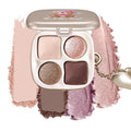 Mivota Professional Eyeshadow Palette, Nude Taupe and Brown Neutral Shades, Velvety Matte and Satin Shimmer Finishes, High Pigment Blendable Colors, Waterproof Long-Lasting Eye Palette, 05, 4 Colors