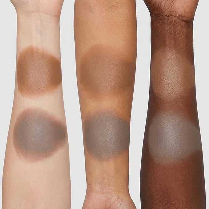 Erinde Dual Ended Liquid Contour Stick, Cool Toned Gray Contour & Warm Brown Bronzer, Lightweight Blendable Matte Cream Formula, Long Lasting Face Sculpting Makeup, Vegan & Cruelty-Free