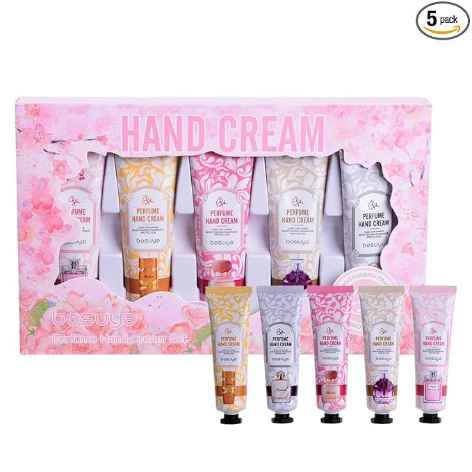 5 Pack Hand Cream Set,30ml,Gentle HandCream Lotion,Mini Hand Cream Gift Set,Gifts for Women,Mothers Day Gifts,Easter Basket Stuffers,Valentine's.
