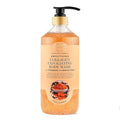 RIVER & ROWE Collagen Exfoliating Body Wash - Smoothing Daily Cleanser with Turmeric & Orange Peel for a Brightening & Soft Skin Experience, Gentle Everyday Shower Gel for Women & Men, 33.8 Fl Oz