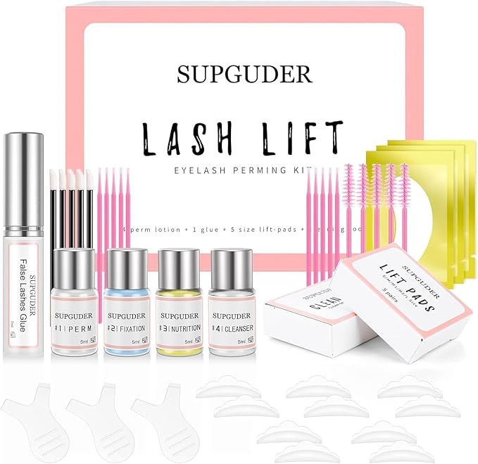 2026 Upgraded Lash Lift Kit for Perming,Curling and Lifting Eyelashes |Semi-Permanent Salon Grade Supplies for Beauty Treatments,Includes Eye Shields,Pads and Accessories