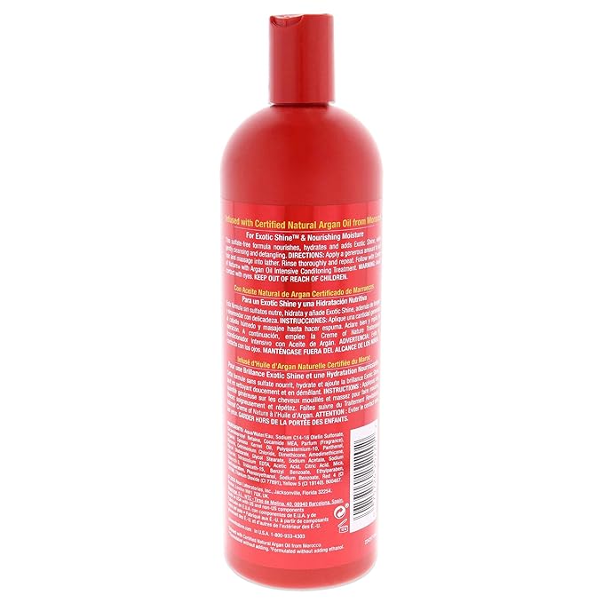Creme of Nature Professional Argan Oil Moisture and Shine Shampoo, 20 Ounce (Pack of 3)