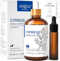 HIQILI 100ML Cypress Essential Oil, 100% Natural for Diffuser, Skin Care, Includes 10ML Travel Bottle - 3.38 Fl Oz