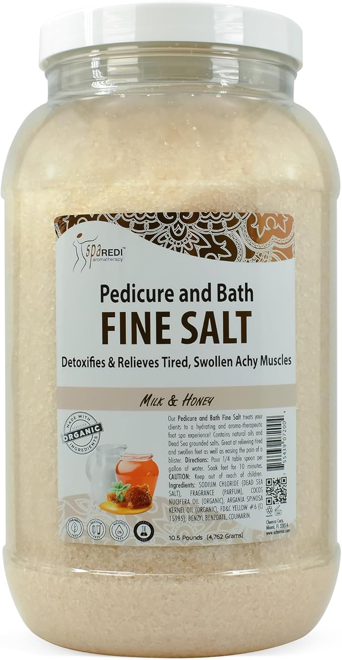 SPA REDI Professional Pedicure Foot Soak & Mineral Replenishment Whirlpool Treatment, Therapeutic Hydration, Not Dehydration, Replenishes Skin Barrier and Protects Salon Equipment Longevity 128 Oz