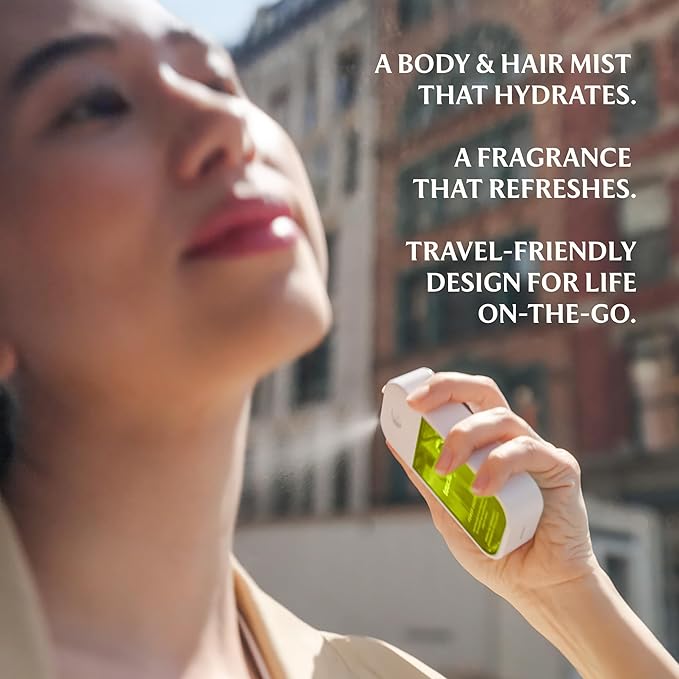 Touchland Hydrating Body & Hair Fragrance Mist – Rich Pistachio – 2 FL OZ Travel Size Perfume Spray – Notes of Warm Cardamom, Crushed Pistachio, and Oak Wood
