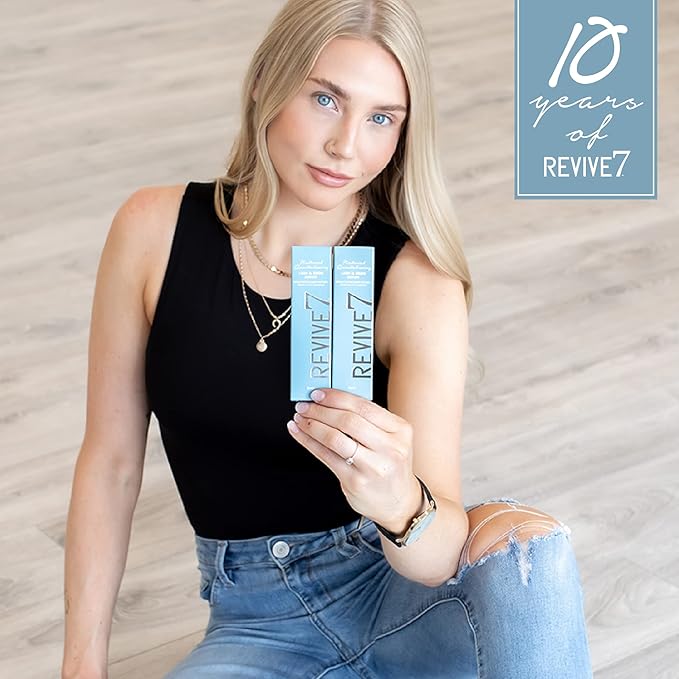 The Original Revive7 Revitalizing Lash Serum for Eyelash Thickness - Eyelash Serum Brow Enhancer Eyelash Eyebrow - Lash Enhanced Formula for Longer, Full and Thicker Natural Eyelash (5 ml)
