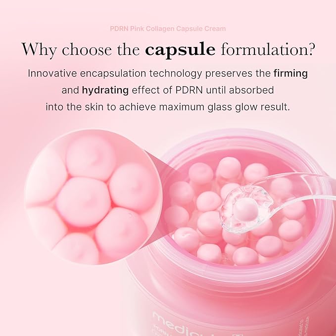 medicube PDRN Cleanse & Hydrate Duo: Salmon DNA PDRN Pink Collagen Capsule Cream and PDRN Jelly to Foam Cleanser | Lightweight Gel to Foam Cleanser and Moisturizer For Uneven Skin Tone