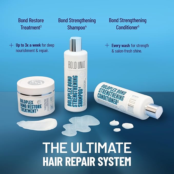 BOLD UNIQ BoldPlex Hair Mask - Deep Conditioner For Dry, Damaged Hair - Mascarilla Para El Cabello - Helps Repair and Nourish Curly, Bleached, or Frizzy Hair - 6.76 Fl Oz (Pack of 2)