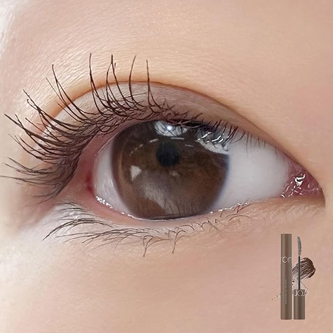 rom&nd HAN ALL FIX Mascara L03 Long Hazel - Ultra-Hold Waterproof & Smudge-Proof for Natural Curling & Defined Lashes
