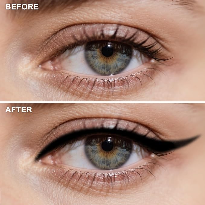 HECI BEAUTY Sharpenable Gel Eyeliner Pencil, Multi-Use Longwear Eyeliner Pencil, Ultra-Smooth Tip Eye Makeup with Up to 24HR Wear, Waterproof & Smudge-Proof -Black