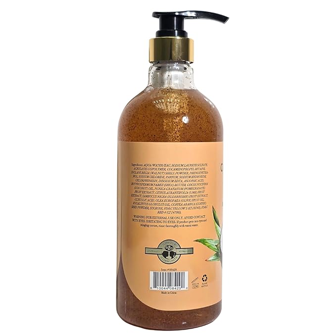 RIVER & ROWE Coconut Milk Exfoliating Body Wash – Hydrating Daily Cleanser with Coconut & Brown Sugar for a Warm, Comforting Skin Experience, Gentle Everyday Shower Gel for Women & Men, 33.8 Fl Oz