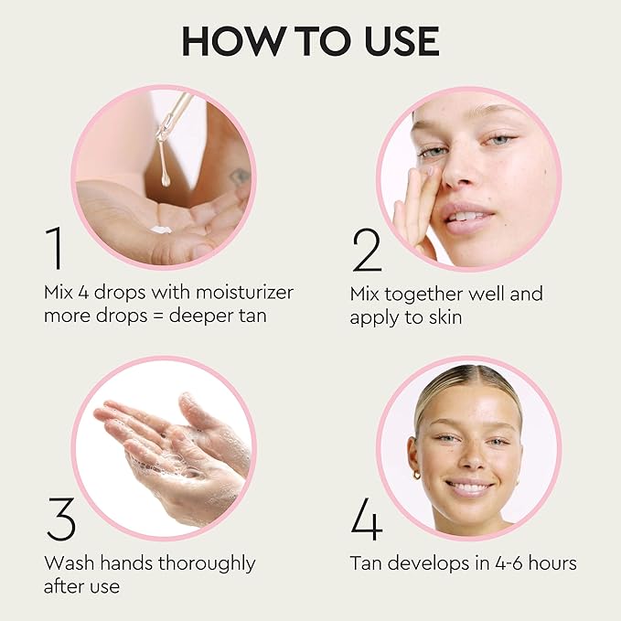 Tanologist Self-Tan Drops- Medium, Bronzing Serum, Customizable Face & Body Self Tanner For Moisturizer, Gradual Body & Face Tanning Drops for Natural Glow, Streak-Free Vegan Formula, 0.5 fl oz