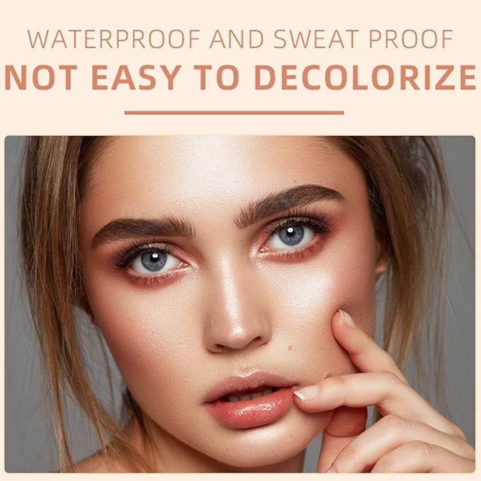 Eyebrow Pomade Brow Gel Pomade,Long Lasting Waterproof and Enhancers Eyebrow Soft Smooth,Eyebrow Makeup Gel with Eyebrow Brush for Girls and Women-Brown