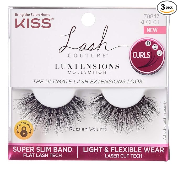 Kiss Lash Couture Luxtensions Russian Volume (Pack of 3)