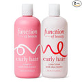 Function of Beauty Curly Hair Shampoo & Conditioner Set - Sulfate-Free Shampoo & Conditioner Duo for Natural Curls & Bounce - Curl Defining, Hydrating & Moisturizing - Dry & Dull Hair Care Products