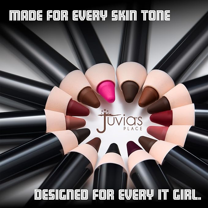 Juvia's Place Long Wear Lip Pencil – Snapped – Waterproof & Kiss-proof, Long Lasting Lip Liner, Smooth Makeup Application - Soft Matte Finish Base for Lipstick - 13 Hours of Wear for Everyday Use