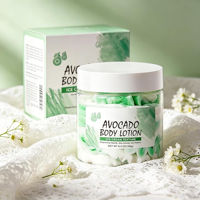 Lightweight Daily Body Moisturizer 180g – Soft Texture, Pleasant Scent for Normal Skin Avocado One Size