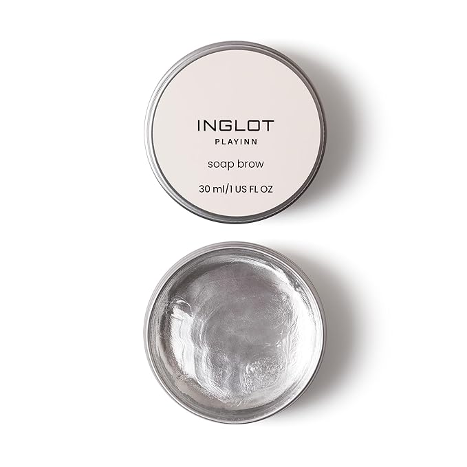 INGLOT Playinn Soap Brow - Eyebrow Styling | Fixing Brow Wax | Long-Lasting Lamination Effect | Precise Styling | 1 US FL OZ