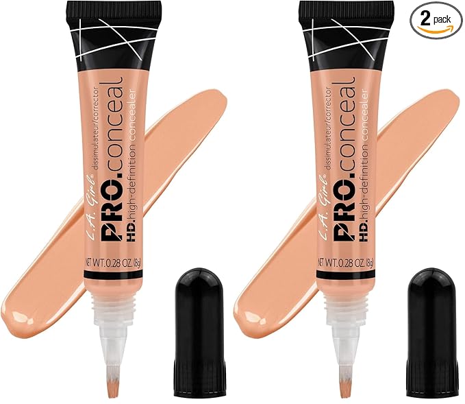L.A. Girl Pro Conceal HD Concealer, Classic Ivory, 0.28 Ounce (Pack of 2)