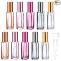 Segbeauty 10ml Mini Perfume Atomizer, 10 Pack Refillable Travel Size Bottles for Cologne, Empty Organizer Dispenser With Fine Mist Sprayer, Portable Leak-proof Bottle